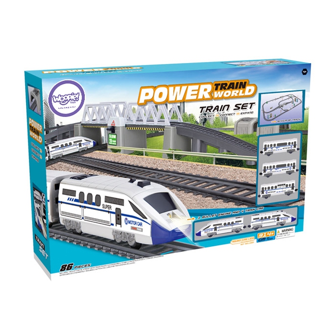 Kolejka elektryczna ogromny 914 cm tor most tunel 86 el.