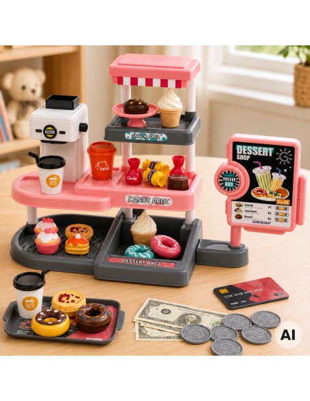 WOOPIE Café Konditorei Kinderladen mit Kasse
