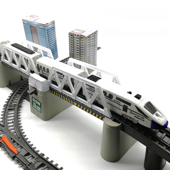 Kolejka elektryczna ogromny 914 cm tor most tunel 86 el.
