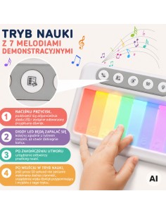 Rainbow Touch Piano for Kids Lights Melodies Learning Mode 3+ 2