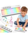 Rainbow Touch Piano for Kids Lights Melodies Learning Mode 3+