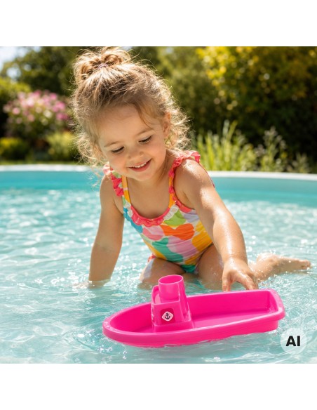 Woopie Pink Sand Beach Set with Boat and Bag 9 Pieces