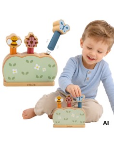 VIGA PolarB Wooden Jumping Animals - Jumping Garden