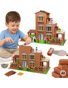 Villa made of bricks 454 elements WOOPIE - construction set
