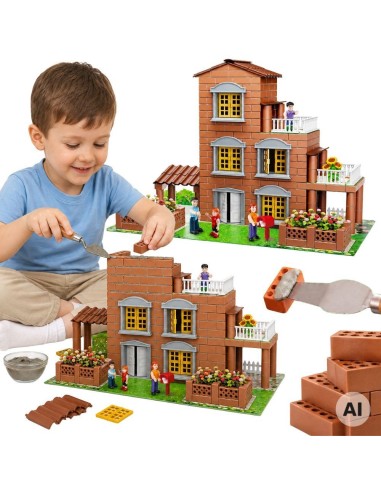 Villa made of bricks 454 elements WOOPIE - construction set