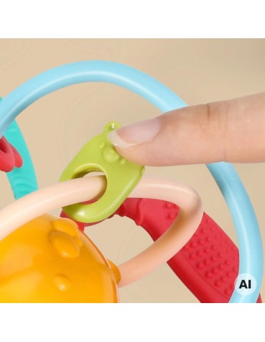 WOOPIE sensory ball teether - 4 textures, perfect for teething