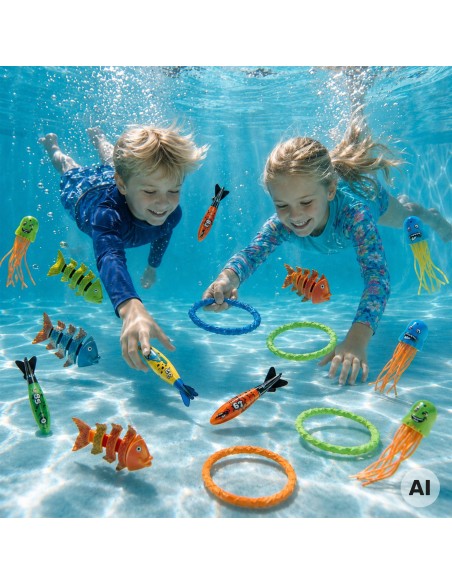 WOOPIE Diving Toy Set - 20 pieces for the pool