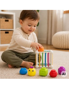 WOOPIE BABY Sensory Cube 7 Pieces Animal Toys 2