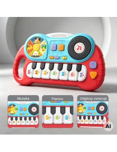 Interactive piano for children educational organ animal sounds 2