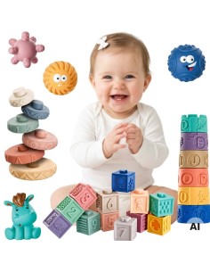 Woopie Soft Sensory Blocks - Set of 27 Pieces