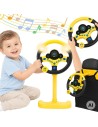 WOOPIE Interactive Yellow Steering Wheel - Lights and Sounds