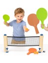Woopie 6-Piece Table Tennis Set - Adjustable Net 163 cm