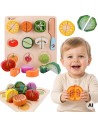 Wooden Vegetable Chopping Set CLASSIC WORLD - Educational Toy
