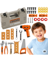 Little Handyman's Tool Set 45 pcs - Suitcase and Screwdriver