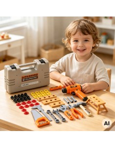 Little Handyman's Tool Set 45 pcs - Suitcase and Screwdriver 2