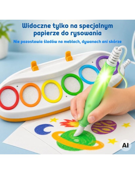 WOOPIE Magiczny pędzel wodny LED - zestaw do malowania światłem