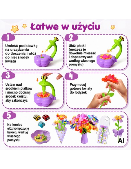 WOOPIE DIY Flower Bouquet Making Kit Machine Light