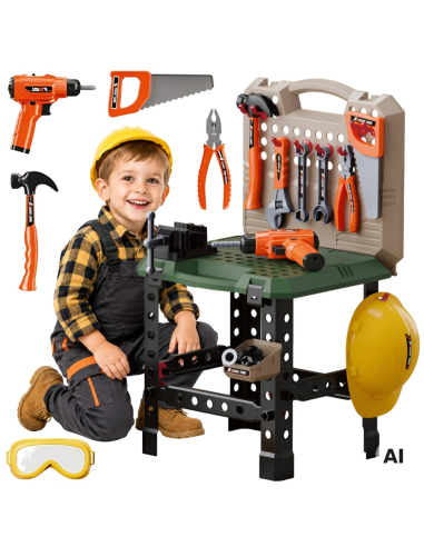Foldable DIY Workshop 2 in 1 Suitcase Helmet Tools