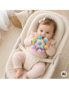 Woopie 3-in-1 sensory toy - teether and rattle 2
