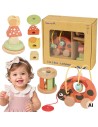 Wooden Ladybug Educational Set 3in1 TOOKY TOY