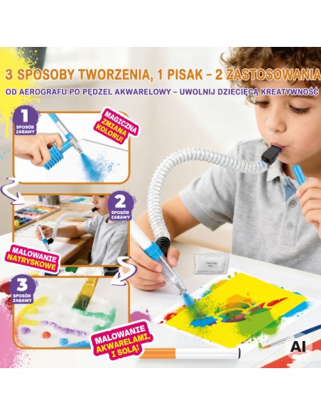 WOOPIE kūrybinis piešimo ir rankdarbių rinkinys 3 viename, 42 dalys.