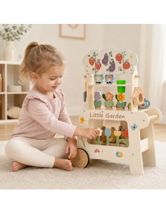 „Tooky Toy“ 57 dalių sodo vežimėlis – medinis žaislas 2