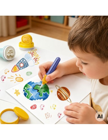 Magic Brush Creative Set with Stamps 3+