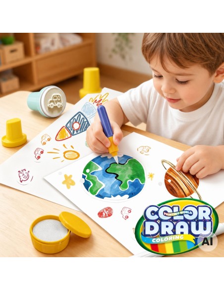 Magic Brush Creative Set with Stamps 3+