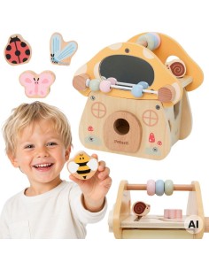 VIGA PolarB Wooden Activity Mushroom for Children 18m+
