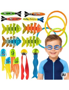 WOOPIE Diving Toy Set - 20 pieces for the pool