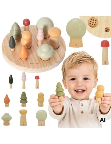 VIGA PolarB Forest Trees – Counting Puzzle 1–9