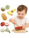 PolarB Wooden Fruit Cutters with Velcro Set 18m+