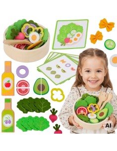 VIGA Salad Wooden Culinary Set 35 pcs 18m+