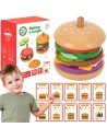 WOOPIE GREEN Wooden Burger for Children 15 pcs FSC
