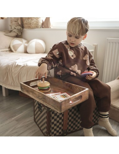 WOOPIE GREEN Wooden Burger for Children 15 pcs FSC