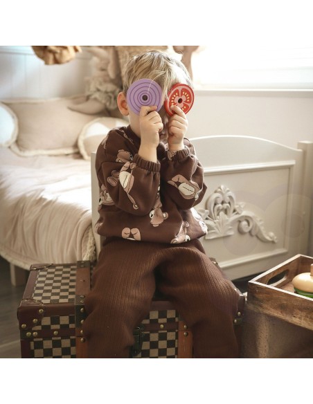 WOOPIE GREEN Wooden Burger for Children 15 pcs FSC