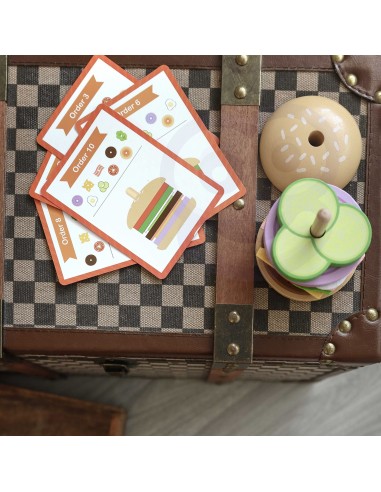 WOOPIE GREEN Wooden Burger for Children 15 pcs FSC