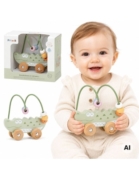 The charming Viga Crocodile bead maze – education and fun for toddlers