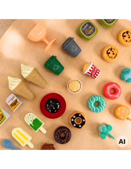 Sweets Set for Children Desserts Ice Cream Cafe Shop WOOPIE 30pcs