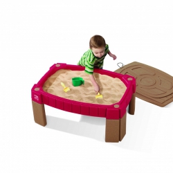 STEP2 Large Sandbox Table with Lid Car Track
