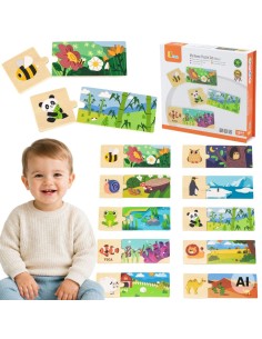VIGA Logic Puzzle with Animals - Educational Puzzle for Children