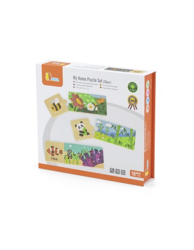 VIGA Logic Puzzle with Animals - Educational Puzzle for Children