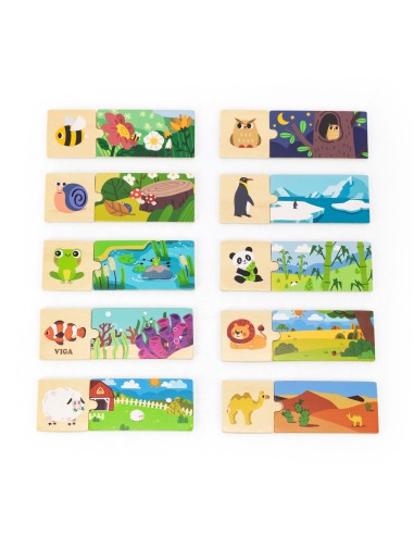VIGA Logic Puzzle with Animals - Educational Puzzle for Children