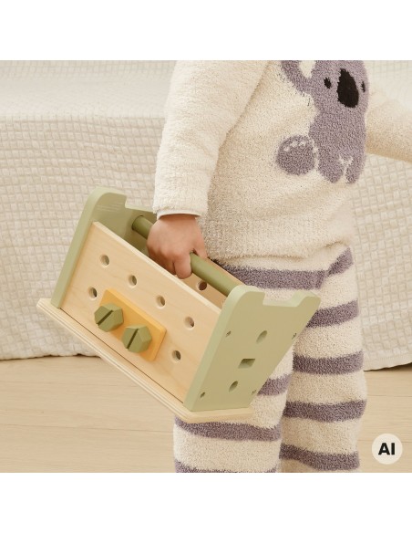 VIGA PolarB Mini Workshop 2 in 1 - Wooden Tool Box