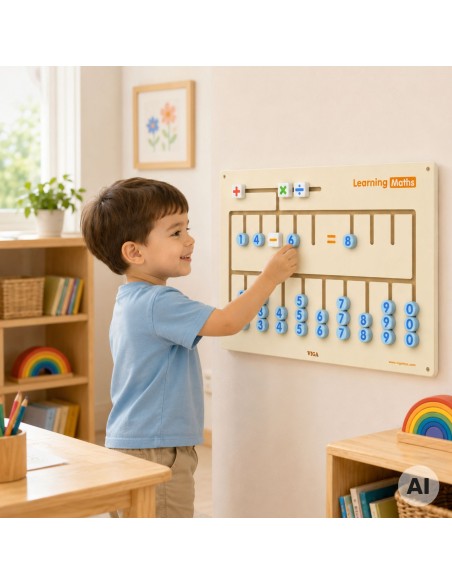 VIGA Montessori Sensory Board for learning to count FSC