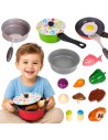 Woopie Kitchen Set, Pot, Frying Pan, 22 Pieces - Toy for Children