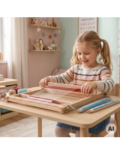 Wooden weaving loom for children Creative toy Viga Workshop XXL 2