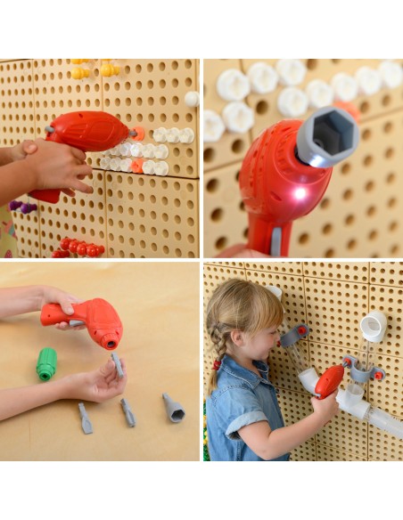 Zestaw Narzędzi z Wkrętarką MASTERKIDZ - 8 Elementów STEM