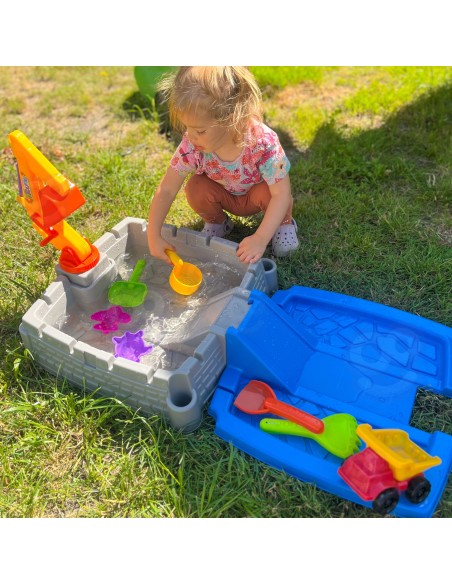 WOOPIE Portable Sandbox with Lock and 9 Accessories