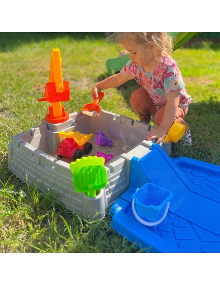 WOOPIE Portable Sandbox with Lock and 9 Accessories
